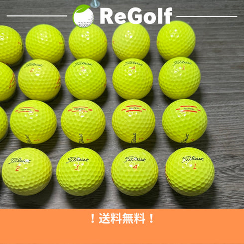 【中古】 【送料無料】 ロストボール タイトリスト Trufeel トゥルーフィール イエロー 年式混合 20球 Bランク リゴルフ